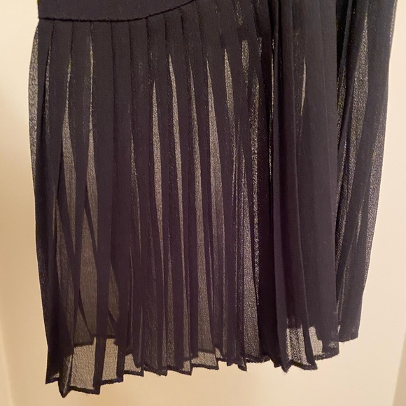 Zara Woman Black Long Sleeve Dress Size Small Flapper Style - Picture 4 of 10